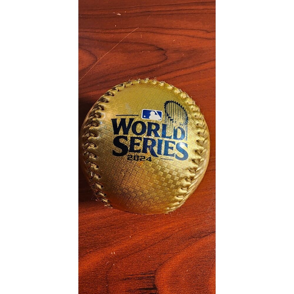 2024 Los Angeles Dodgers World Series Champions Gold Replica Baseball
